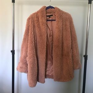 Kenneth Cole fur coat